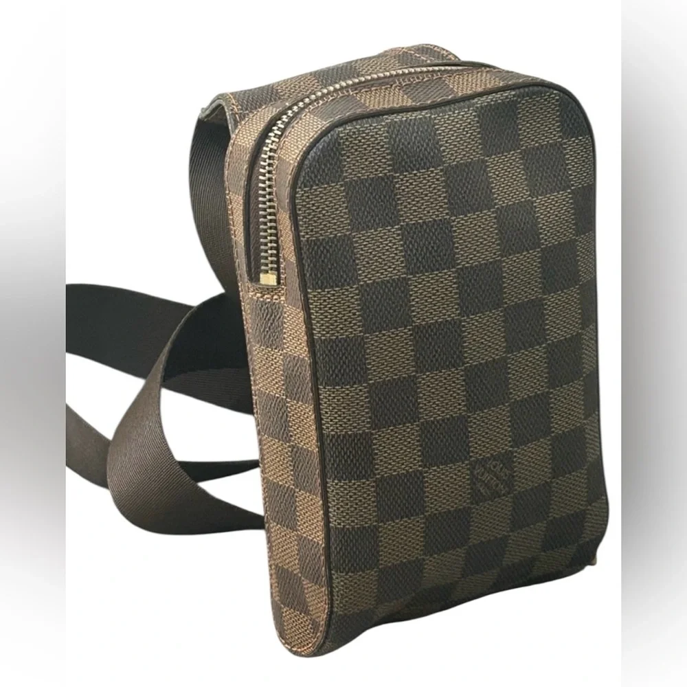 Louis Vuitton Damier Ebene Crossbody body Bag Sling waist Bag